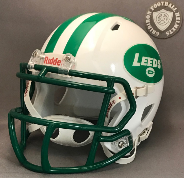 Leeds Green Wave HS 2015 (AL) STATE CHAMPS white helmet